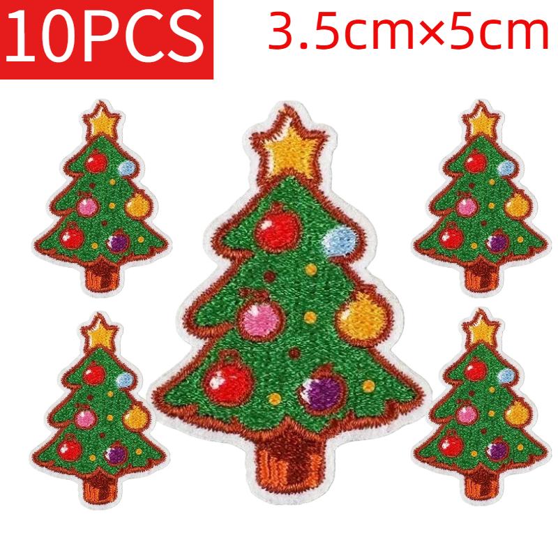 Wholesale Lots of Lots of Christmas Style Embroidery Horror Skull Patches Santa Pumpkin Thanksgiving Ironing Bag Decoration