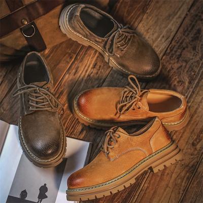 3190 Low-top Martin Boots Spring New Men's Short Boots British Retro Outdoor Desert Tooling Boots Heightening Men's Boots