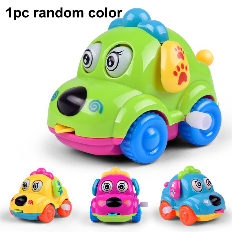 צעצוע מנגנון שעון ילדים מצויר מתיחה יצירתי חמוד שרשרת למעלה רכב חיה קטנה מתנת תינוק
