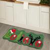 Imitation Cashmere Flocking Floor Mats: Christmas Tree, Bathroom, Door, and Holiday Décor