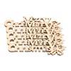 Cut Wood DIY Crafts Hanging Ornaments Merry Christmas Wood Pieces Xmas Decoration Wooden Slice