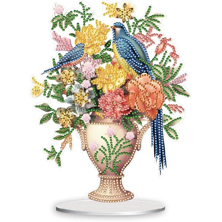 ARTopet DIY Diamond Desktop Ornament Special Shaped Crystal Diamond Art Painting Tabletop Ornaments Single Sided Diamond Ornament for Adult Beginner