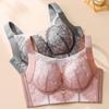 Mesh Brushed Breast Hair Lace Plus Size Bra U-shaped Beautiful Back Without Steel Ring Adjustable Bra
