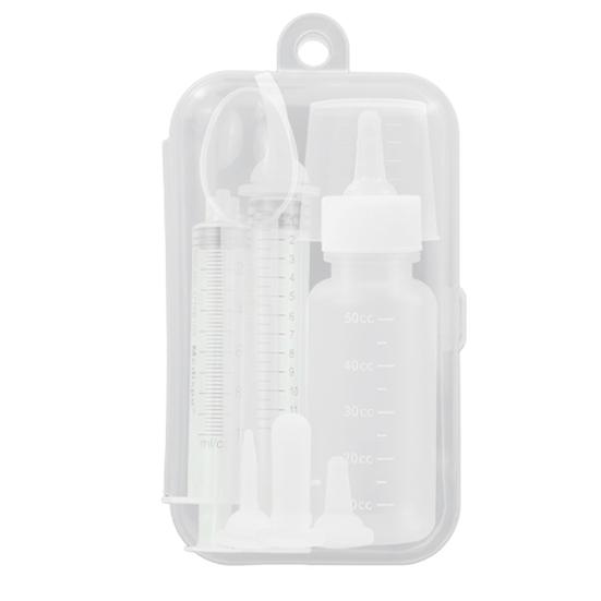 Pet Feeding Bottles Kit Accurate Measurement Marks Safe Silicone Nipple Easy To Clean Syringes Feeder for Kitten Puppy Nursing