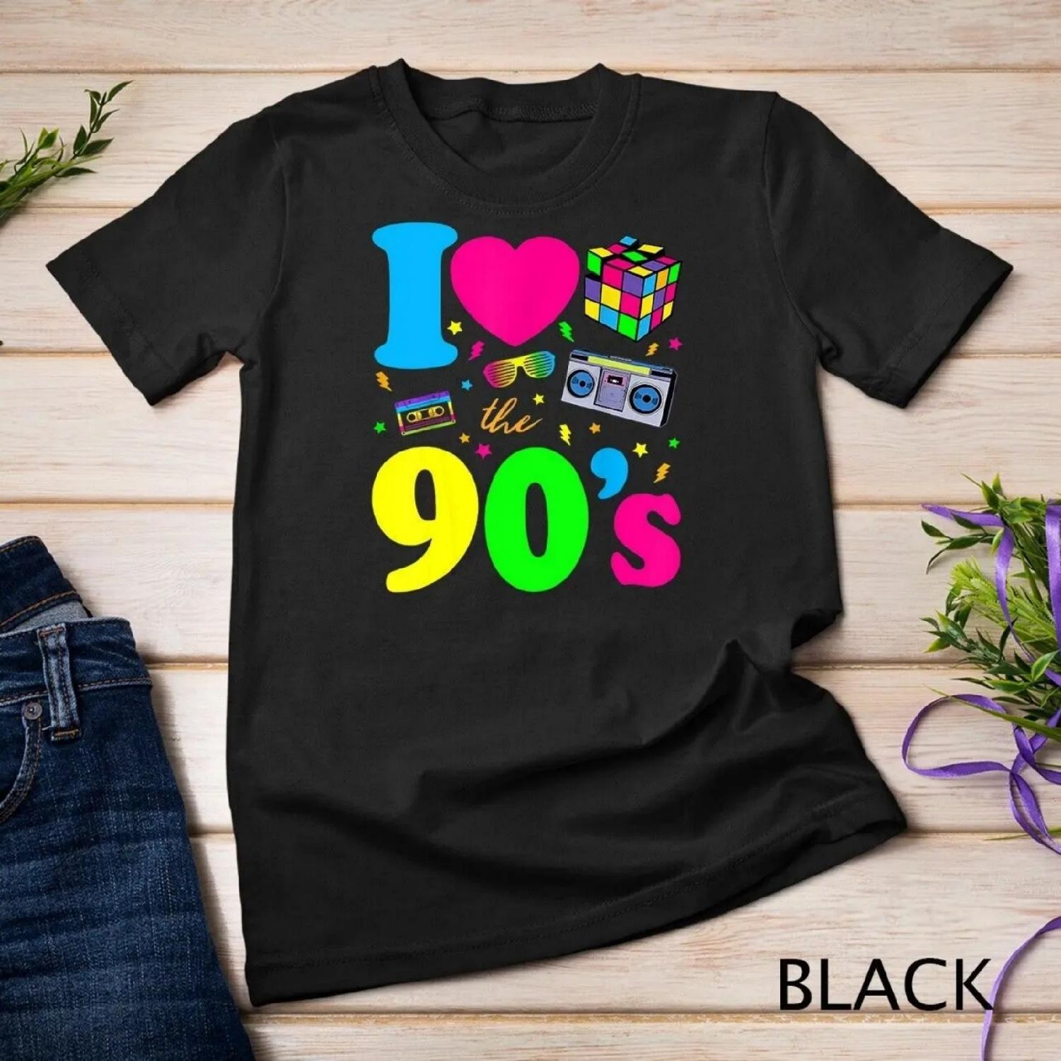 1990 s 90s T Shirt I Heart the Nineties XXXXXL