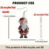 New Santa Claus Acrylic Earrings - Christmas Party Jewelry