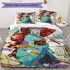 Mononoke Pattern Bedding,Quilt Set Quilt Cover Pillowcase Home Birthday Gift (1*duvet cover+2*pillowcase,without core)FSJT261012391