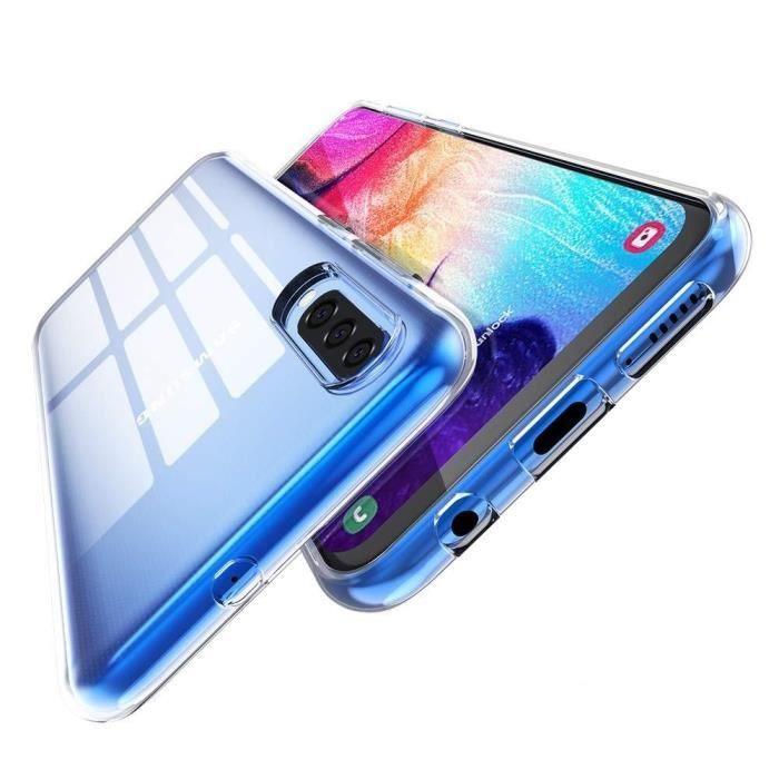 Coque de protection - Toproduits® - Samsung A50 - Transparent - Verre trempé - Résistant aux rayures