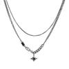 Design Black Zircon Galaxy Mangxing Necklace Women'S Light Luxury Hip Hop Sweet Cool Jewelry Tide Cool Accessories