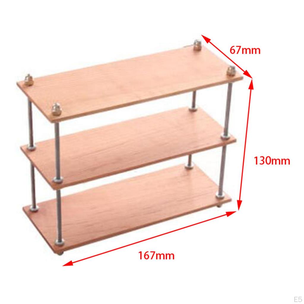 1/6 Organizer Halter Ornamente Einrichtung Modell Mehrschichtig Holz Sammlerstücke Bücherregal für