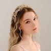 European Super Fairy Heavy Industry Beaded Hairband Retro Elegant Bridal Wedding Photo Hair Accessories Widening Crystal Headband