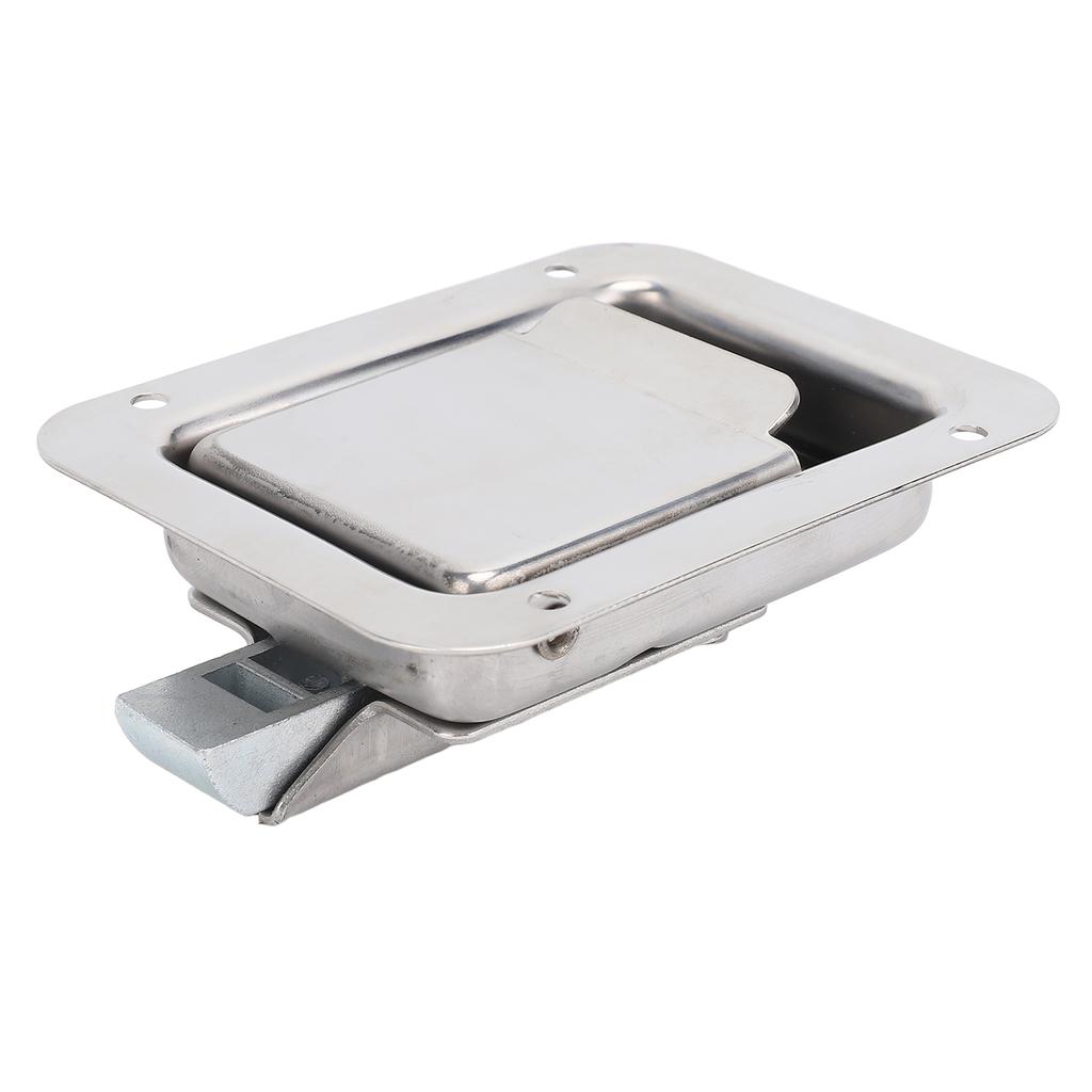 Truck Tool Box Latch Paddle Lock Stainless Steel 4.72x3.66in Trailer Door Latch Lock for Caravan RV