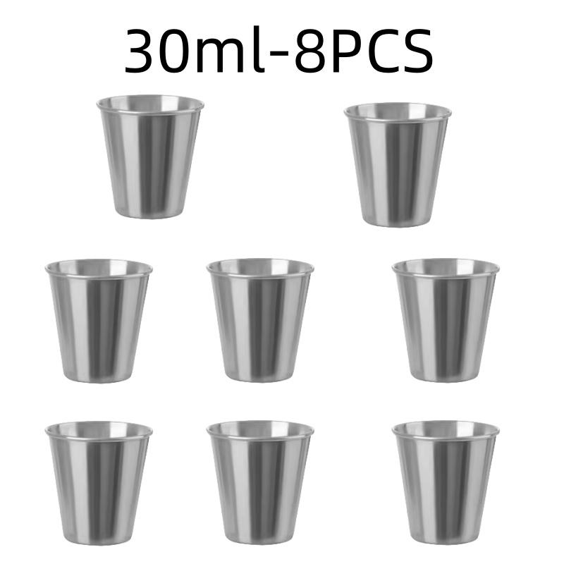 Stainless Steel Metal Cup Beer Cups White Wine Glass Coffee Tumbler Travel Camping Mugs Drinking Tea Mug Set Outdoor