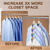 100pcs Clothes Hanger Connector Hooks Hanger Extender Clips Heavy Duty Plastic Hooks Space Saving Hanger for Organizer Closet