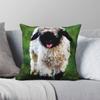 Swiss Valais Blacknose Sheep Pillowcase Polyester Linen Velvet Creative Zip Decorative Pillow Case Car Cushion Cover 18
