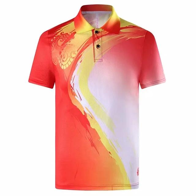 Sporty Short Sleeve Polo Shirt, Breathable Athletic Wear