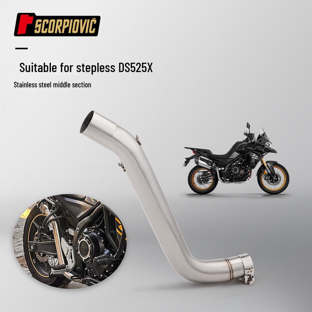 DS525X Stainless Steel Mid-Pipe Rear Muffler: Vehicle-Specific, Non-Destructive Installation.