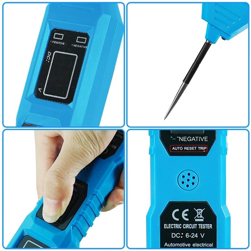 Electric Circuit Tester Car Electrical System Tester Automobile Circuit Tester With Power Switch Vehicle Diagnosti