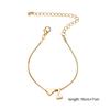 Simple Fashion Love Letter Bracelet Retro Adjustable Alloy Letter Bracelet Women Hand Jewelry Accessory