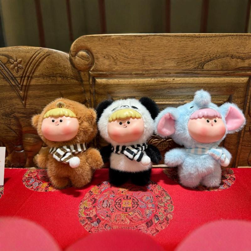 Cute Cartoon Animal Fruit Cub Lilith Plush Doll Keychain Backpack Hangings Ornaments Gifts