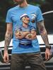 Men's Short-Sleeve T-Shirt  Popeye the Sailor Graphic Printed Round-Neck Short Sleeve Retro Cartoon Casual Daily Streetwear Tops