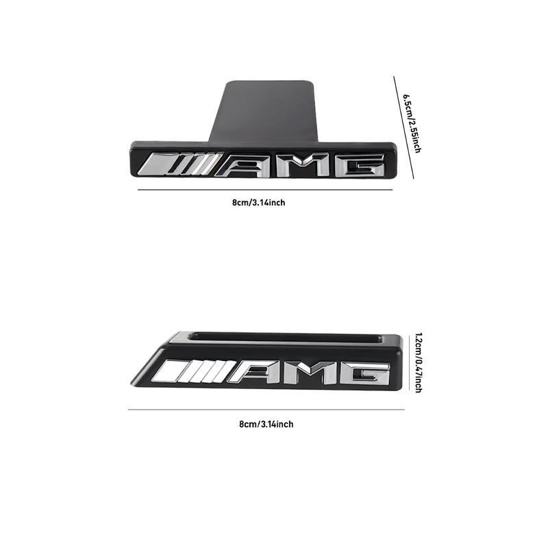 1 Peça Emblema AMG 3D ABS Adesivo de Emblema para Grade Frontal de Carro Para Mercedes Benz Amg X156 W204 W205 W203 W211 W212 W169 GLC CLK CLA A180