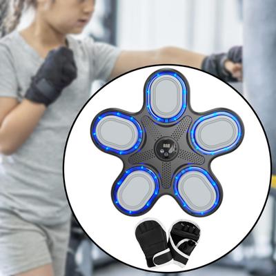Music Boxing Machine Target Easy To Install Lighted Punching Pad Trainer for Fitness