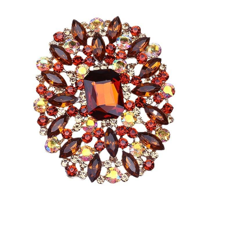 Fashion Creative Personality Crystal Glass Brooch Corsage Women'S Clothing Accessories