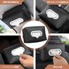 Anfiodas Car Tissue Car Tissue Easy to Convenient Car PU Leather Case, Holder, Waterproof, Install, Accessory, (Black)