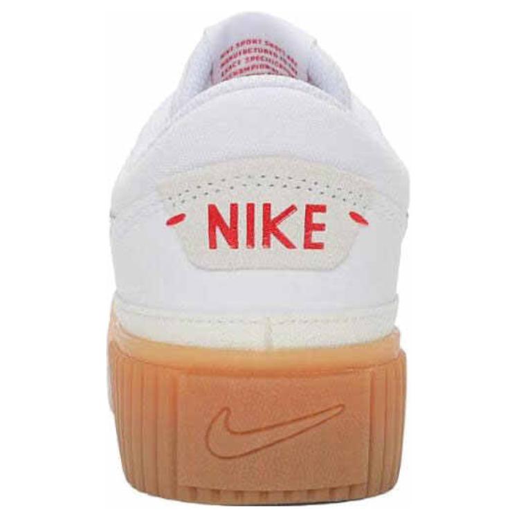 Nike Court Legacy Lift White University Red Gum Women Sneakers Gum-Yellow Sail FV5526-103