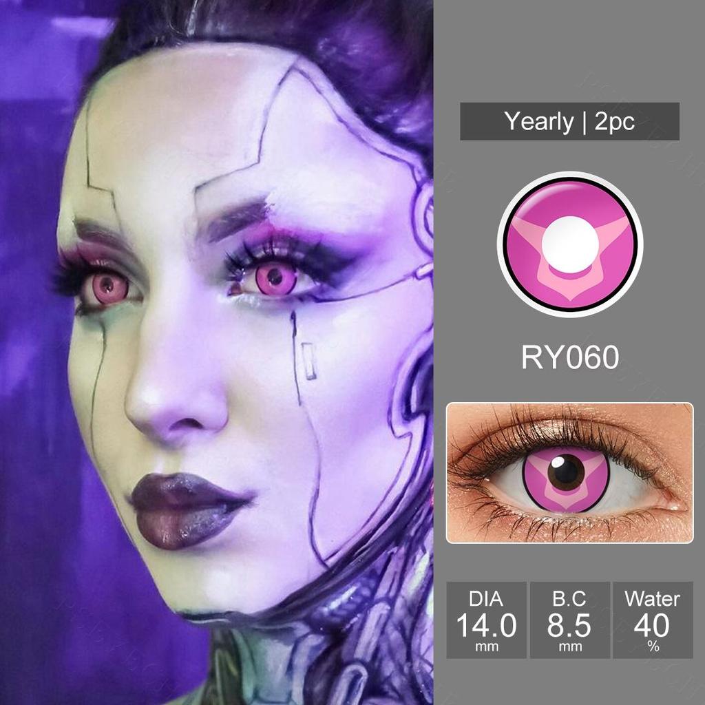 Pseyeche Blood Bat Cosplay kontaktläätsed roosad südamega kontaktläätsed Red Kitty Halloweeni kontaktläätsed 1 paar rohelist Spide Crazy objektiivi