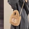 2025 New Bucket Bag, Fashionable Handbag, Crossbody Bag, Large-capacity Hand-held Plush Bag for Women
