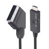 SCART To HDMI-compatible Converter Cable Video Audio Converter Adapter Scart in HDM Out Suport 720P/1080P Switch for HDTV DVD