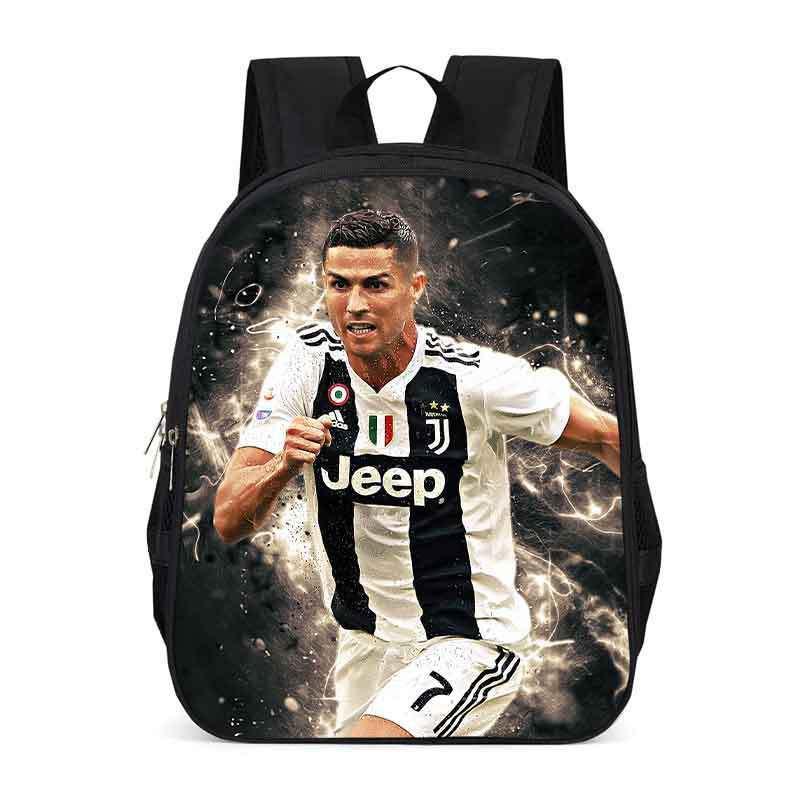 Zaino Scolastico per Bambini con Stampa Cristiano Ronaldo Neymar Leggero Design Ergonomico Studenti Elementari