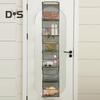 Storage Hanging Bag Organizer Strong Load-Bearing Large Capacity Simple Installation Multipurpose Storage Holder with Metal Hooks