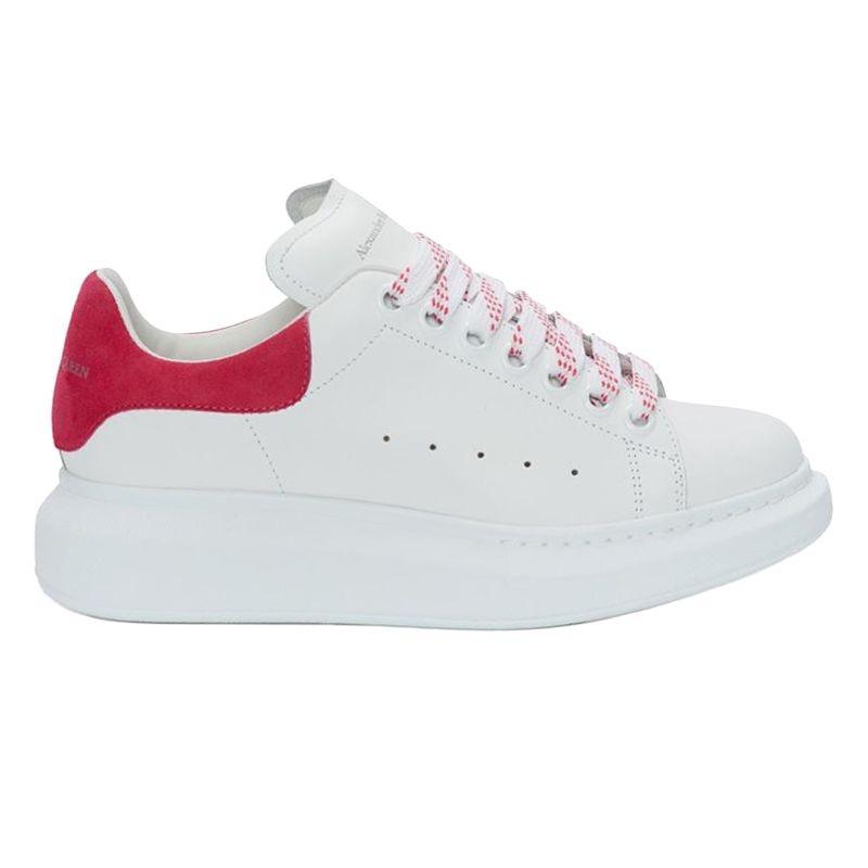 (WMNS) Alexander McQueen Oversized Sneaker 'White Peony Pink' Women's 553770WHGP79444