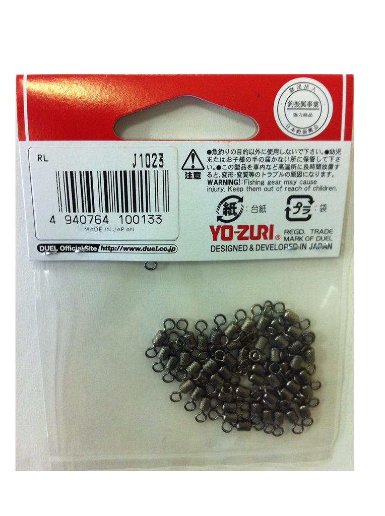 DUEL YO-ZURI Miscellaneous Goods & Accessories Rolling Swivel, Black, Size 7