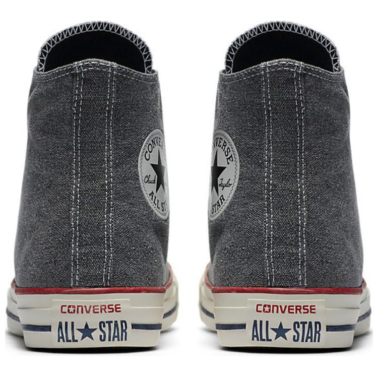 Converse Chuck Taylor All Star Hi Stone Wash Unisex Sneakers Black White 159537C