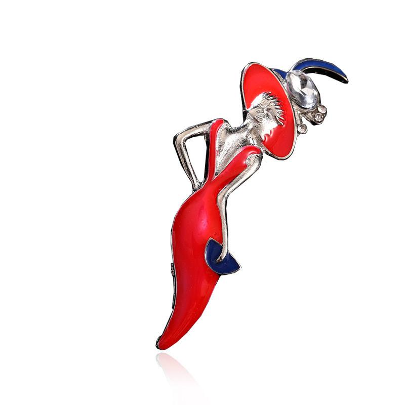 Modern Lady Fashion Brooch With Alloy Material For Party And Celebration Use