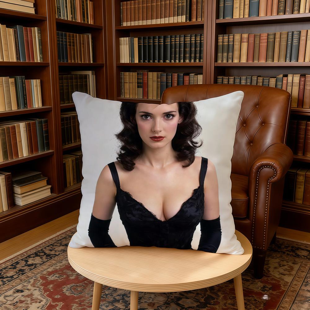 cushion cover Home Actor Office WWinona Birthday Anniversary Gifts Soft Skin RRyder Friendly Cushion Cover