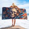 Blue Whale Ocean Wave Print Beach Towel Polyester Quick Dry Sand Free Large Bath Towels for Summer Pool Surf Vacation Blanket