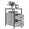 Maison Exclusive - Tables de chevet 2 pcs sonoma gris 30x60x60cm bois d'ingénierie