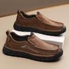 Handmade Genuine Leather Men's Casual Shoes Comfortable And Breathable Moccasins Men Business Flats Shoes Driving Shoes