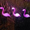 3Lamps/Drag  Led Solar Power Flamingo Lawn Garden Stake Landscape Outdoor