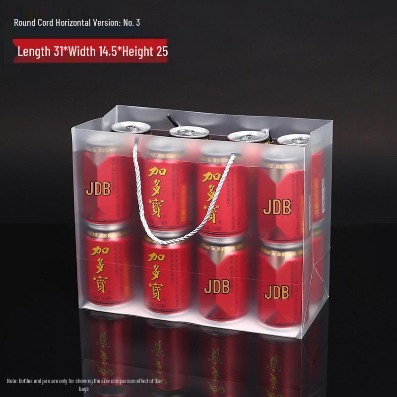 PP Transparent Frosted PVC Teacher's Day/Wedding Gift Tote Bag