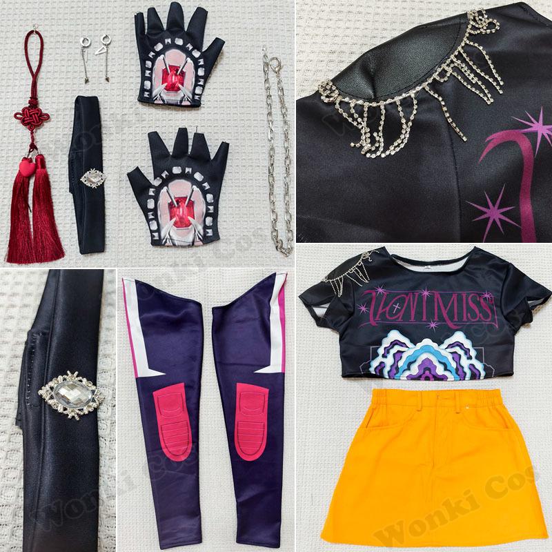 Rumi Zoey Mira Cosplay Costume Kpop Women Idol Demon Hunters Girls Cosplay Role Play For Party Halloween Carnival Outfits