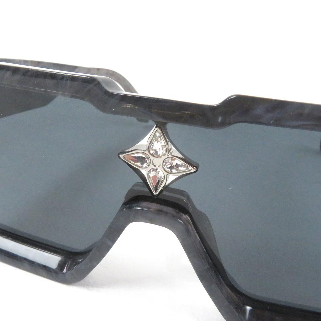 Great LOUIS VUITTON Sunglasses Cyclone Marble Pattern Blue Mens Z1789E Used