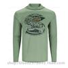 SIMMS Fishing Suit UPF50 Long Sleeve Hoodie Quick Drying Breathable Sunscreen Clothing Luya Outdoor T-Shirt New