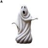 Spooky Ghost Garden Sculpture Halloween Adorable White Ghost Create Atmosphere Fun Decorative