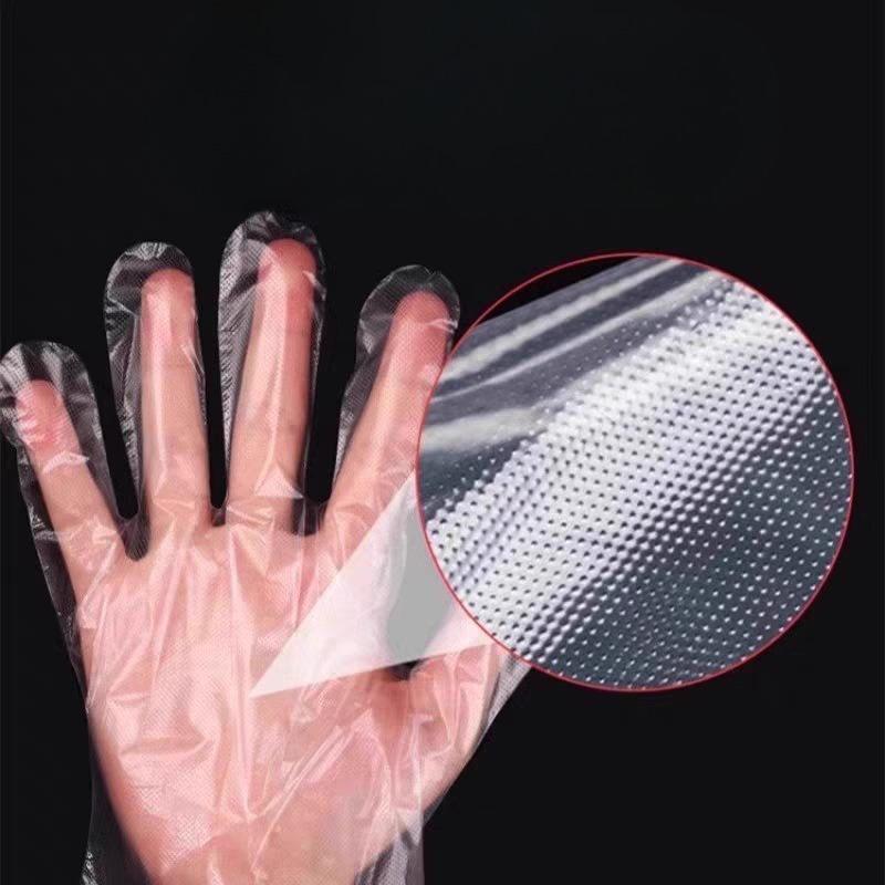 500 Stück Lebensmittelqualität Transparente Einweg-Handschuhe, PE-Material, Leichte und Hygienische Küchenutensilien für die Handhabung, Lebensmittelhandschuhe